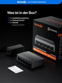 Tenda SG105 5 portos gigabit switch - fekete 9