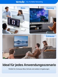 Tenda SM108 8-portový 2,5-gigabitový nespravovaný sieťový switch, Plug-and-Play, bez ventilátora, stolný aj na montáž na stenu, pre NAS, server, WiFi 6/7, herné PC, biely 9