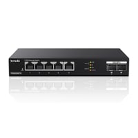 Switch Gigabit Tenda TEM2007X 2,5G cu 5 porturi 2,5G și 2 porturi 10G SFP+, Switch LAN neadministrat, Plug and Play, fără ventilator, negru, carcasă metalică 1