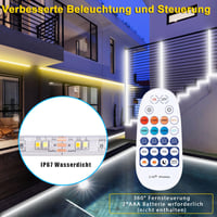 TENDIST LED szalag 15m kültéri meleg-hideg fehér dimmelhető WiFi Alexa 7