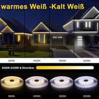 TENDIST LED szalag 15m kültéri meleg-hideg fehér dimmelhető WiFi Alexa 5