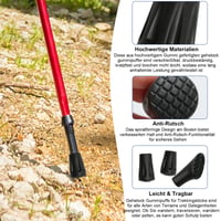 TENTHPEO Capete de cauciuc pentru bețe de Nordic Walking, 18 bucăți – Dopuri antiderapante pentru bețe de trekking, pentru asfalt, pietriș și teren montan, 3 stiluri diferite 4