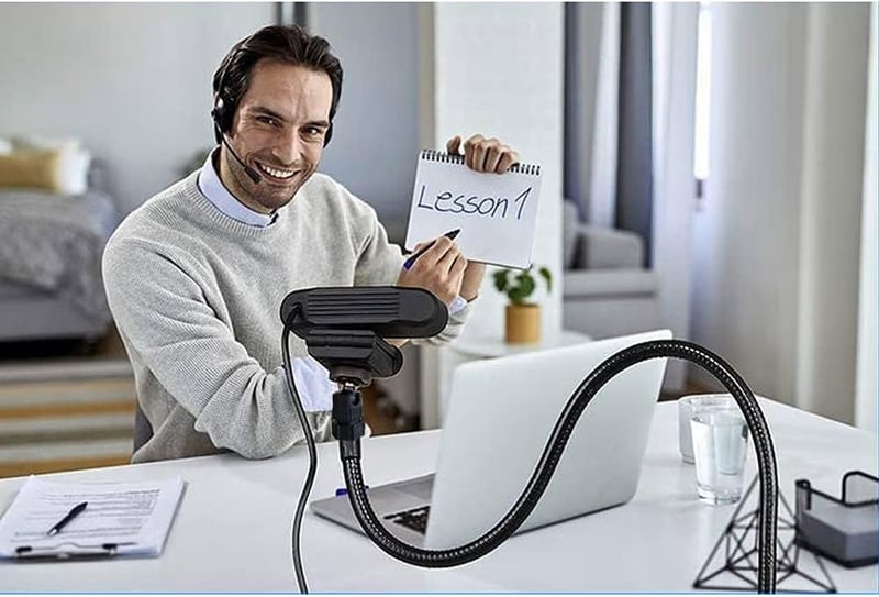 Tentucro kétirányú webkamera és telefontartó 68cm-es állítható nyakkal