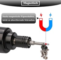Teocpai 6 darabos háromszög csavarhegy készlet 50mm mágneses S2 acél 4