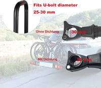 TEOV Kerékpártartó 3 db-os szett U-záras bicikli rögzítő 25-45 cm 3