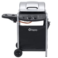 Plynový gril tepro Fremont – 1 dvojitý horák + bočný horák, 7 kW, systém Rost-in-Rost, grilovací rošt 45x34 cm, piezo zapaľovanie, sklápacia polica, 112x52x96,5 cm 8
