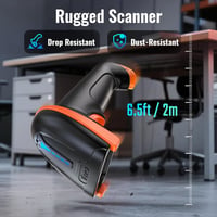 Tera 1D 2D QR Vonalkód Olvasó Vezeték Nélküli USB Szkenner 100m Hatótáv 5