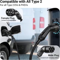 Tera EV Type 2 Töltőkábel 22kW 32A 7m 3-fázis Mennekes IP55 Elektromos Autóhoz - 7 Meter Kabel, 22 kW, Three-phase current: 32 A 2