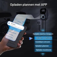 Tera W01 EV Wallbox Okos Töltőállomás 22kW 32A Type 2 400V 7m Kábellel App Vezérléssel CE TÜV Minősítéssel Minden EV és PHEV Autóhoz Fekete 3