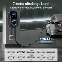 Tera W01 EV Wallbox Okos Töltőállomás 22kW 32A Type 2 400V 7m Kábellel App Vezérléssel CE TÜV Minősítéssel Minden EV és PHEV Autóhoz Fekete 5