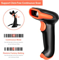 Tera Wireless 2D QR vonalkód olvasó Bluetooth és USB vezetékes, állvánnyal 4