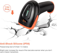 Tera Wireless 2D QR vonalkód olvasó Bluetooth és USB vezetékes, állvánnyal 6