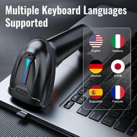 Tera Wireless Vonalkód Olvasó 1D Lézeres Ergonomikus 2000mAh Akkumulátorral 8