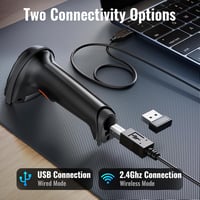 Tera Wireless Vonalkód Olvasó 1D Lézeres Ergonomikus 2000mAh Akkumulátorral 4