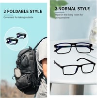 TERAISE 4 db Kék Fény Szűrő Olvasószemüveg Összecsukható Mini Readers Férfiaknak Nőknek 4