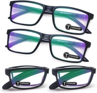 TERAISE 4 db Kék Fény Szűrő Olvasószemüveg Összecsukható Mini Readers Férfiaknak Nőknek 1