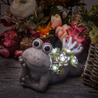TERESA'S COLLECTIONS Kerti figura LED napelemes lámpa, dekoratív kertvilágítás 6