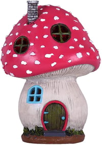 TERESA'S COLLECTIONS Kerti Törpe Függőággyal - 18 cm Rózsaszín Gyanta Kerti Figura, Kézzel Készített Időjárásálló Dekoráció Kertbe, Teraszra 1