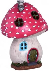 TERESA'S COLLECTIONS Kerti Törpe Függőággyal - 18 cm Rózsaszín Gyanta Kerti Figura, Kézzel Készített Időjárásálló Dekoráció Kertbe, Teraszra 6