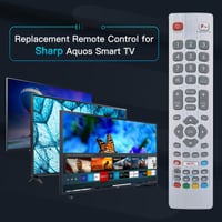 Zamjenski univerzalni daljinski upravljač Terloogee za Sharp TV, s 4 tipke za brzi pristup, za Smart TV, spreman za upotrebu bez postavljanja 2