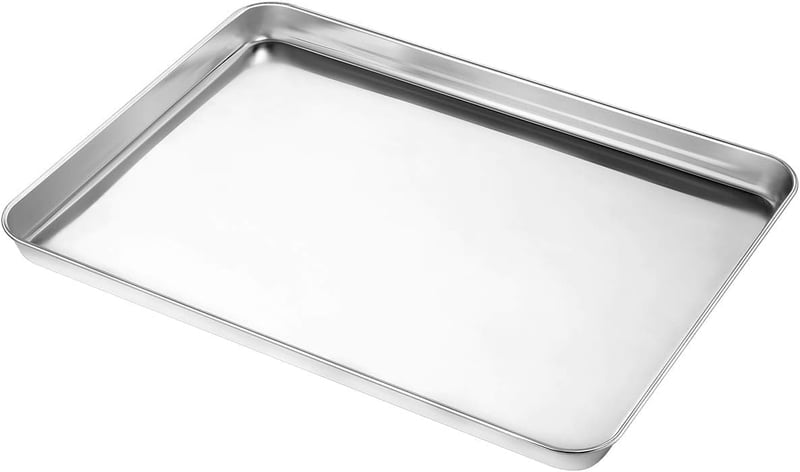 Terlulu rozsdamentes sütőtepsi szett 2 db, 40,5x30,4 cm