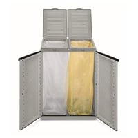 Dulap pentru sortarea deșeurilor Terry Ecocab 2 pentru interior și exterior, cu 2 compartimente, 68x39x88,7 cm 2