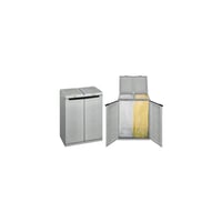 Dulap pentru sortarea deșeurilor Terry Ecocab 2 pentru interior și exterior, cu 2 compartimente, 68x39x88,7 cm 3