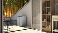 Dulap pentru sortarea deșeurilor Terry Ecocab 2 pentru interior și exterior, cu 2 compartimente, 68x39x88,7 cm 4