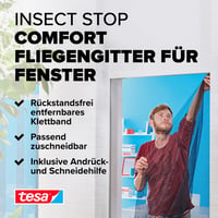 tesa Comfort Szúnyogháló Ablakra Tépőzár Szalag 1,3m x 1,5m Fekete 2