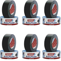 Bandă adezivă de reparații tesa Extra Power Universal 56389 – Negru, 50 m x 50 mm – Bandă adezivă rezistentă pentru reparații 1