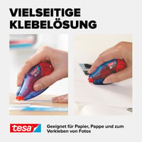 Náhradná kazeta tesa Glue Roller Permanent, lepiaci strojček 5 x 14 m x 8,4 mm, balenie 4