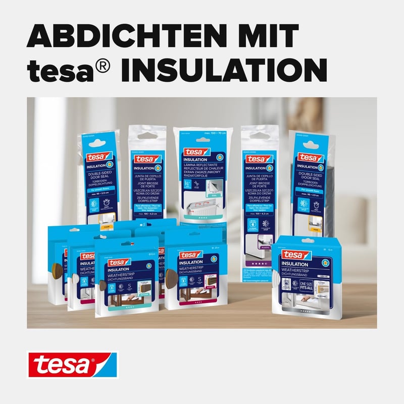 tesa Hőszigeteló Ablakfólia Átlátszó 4m x 1,5m Ragasztóval