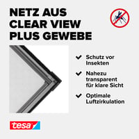 Plasă de insecte pentru ușă tesa Insect Stop ALU COMFORT XL 120x240 cm cu ramă din aluminiu 6