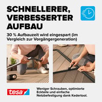 Plasă de insecte pentru ușă tesa Insect Stop ALU COMFORT XL 120x240 cm cu ramă din aluminiu 5
