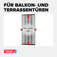Perdea împotriva insectelor cu lamele tesa INSECT STOP Premium – Antracit, 95x220 cm – Pentru balcon și ușă de terasă, fixare telescopică fără găurire 5