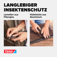 Perdea împotriva insectelor cu lamele tesa INSECT STOP Premium – Antracit, 95x220 cm – Pentru balcon și ușă de terasă, fixare telescopică fără găurire 8