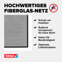 Sieťka proti hmyzu tesa Insect Stop na okná, pre PVC rámy - antracitová - 100x120 cm 8