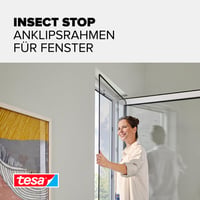 Sieťka proti hmyzu tesa Insect Stop na okná, pre PVC rámy - antracitová - 100x120 cm 4