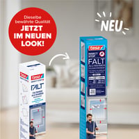tesa Insect Stop FALT mrežica za prozore – sklopivi aluminijski okvir, bijela, 80-140 cm, teleskopska, montaža bez bušenja 2