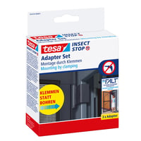Set de adaptoare cu cleme tesa INSECT STOP pentru uși cu plasă împotriva insectelor – Set de adaptori de fixare antracit pentru uși cu plasă anti-insecte 1