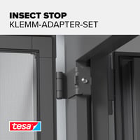 Set de adaptoare cu cleme tesa INSECT STOP pentru uși cu plasă împotriva insectelor – Set de adaptori de fixare antracit pentru uși cu plasă anti-insecte 3