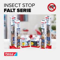 Plasă de țânțari tesa Insect Stop cu ramă de aluminiu premium pliabilă pentru ușă - Dimensiune reglabilă - Antracit 8