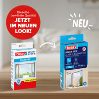 tesa Insect Stop sieťka proti hmyzu na okno so suchým zipsom – 3 ks, 130x150 cm, biela, sieťka proti hmyzu bez vŕtania, 1 ks bol odskúšaný 2