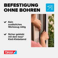 tesa Insect Stop sieťka proti hmyzu na okno so suchým zipsom – 3 ks, 130x150 cm, biela, sieťka proti hmyzu bez vŕtania, 1 ks bol odskúšaný 5