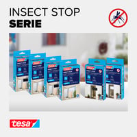 tesa Insect Stop sieťka proti hmyzu na okno so suchým zipsom – 3 ks, 130x150 cm, biela, sieťka proti hmyzu bez vŕtania, 1 ks bol odskúšaný 8