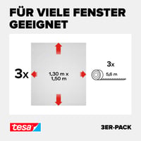 tesa Insect Stop sieťka proti hmyzu na okno so suchým zipsom – 3 ks, 130x150 cm, biela, sieťka proti hmyzu bez vŕtania, 1 ks bol odskúšaný 4
