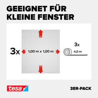 Plasă de țânțari cu scai tesa INSECT STOP - 3 x 100 cm x 100 cm - Albă - Plasă împotriva insectelor pentru ferestre 4