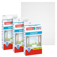 Plasă de țânțari cu scai tesa INSECT STOP - 3 x 100 cm x 100 cm - Albă - Plasă împotriva insectelor pentru ferestre 1