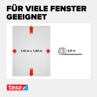 Plasă de insecte tesa Insect Stop cu scai pentru ușă - 110 x 130 cm - Plasă de protecție împotriva insectelor, culoare antracit 5