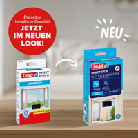 Plasă de insecte tesa Insect Stop cu scai pentru ușă - 110 x 130 cm - Plasă de protecție împotriva insectelor, culoare antracit 2